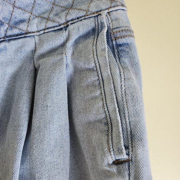 So Good for Life Junior Light Blue Straight Leg Jeans w/Waist Detail, Size 7/28W - Picture 9 of 14